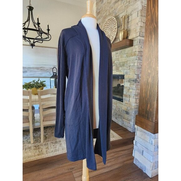 Athleta Long Black Cardigan Sweater‎ Size Small - Picture 7 of 11